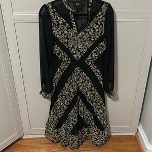 Sheer floral dress